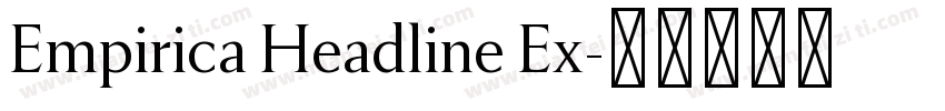 Empirica Headline Ex字体转换